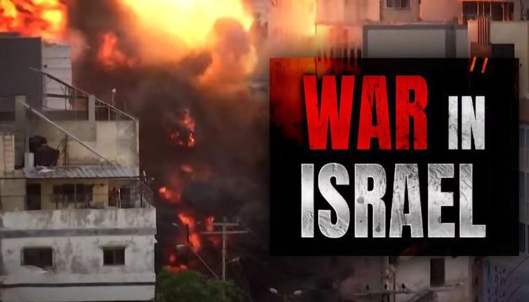 War in Israel news graphic