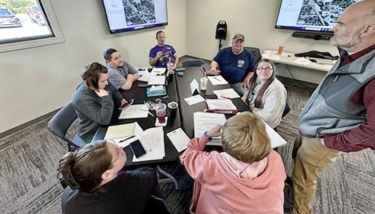 Grundy County First Responders at meeting to Simulate Emergency November2023
