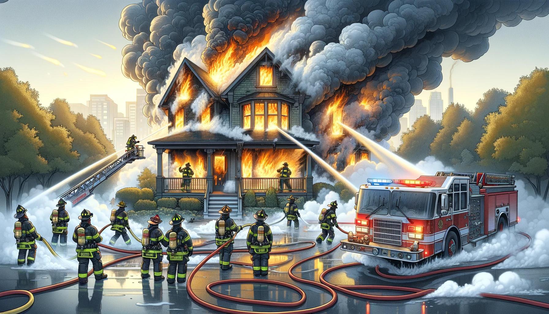 House Fire News Graphic