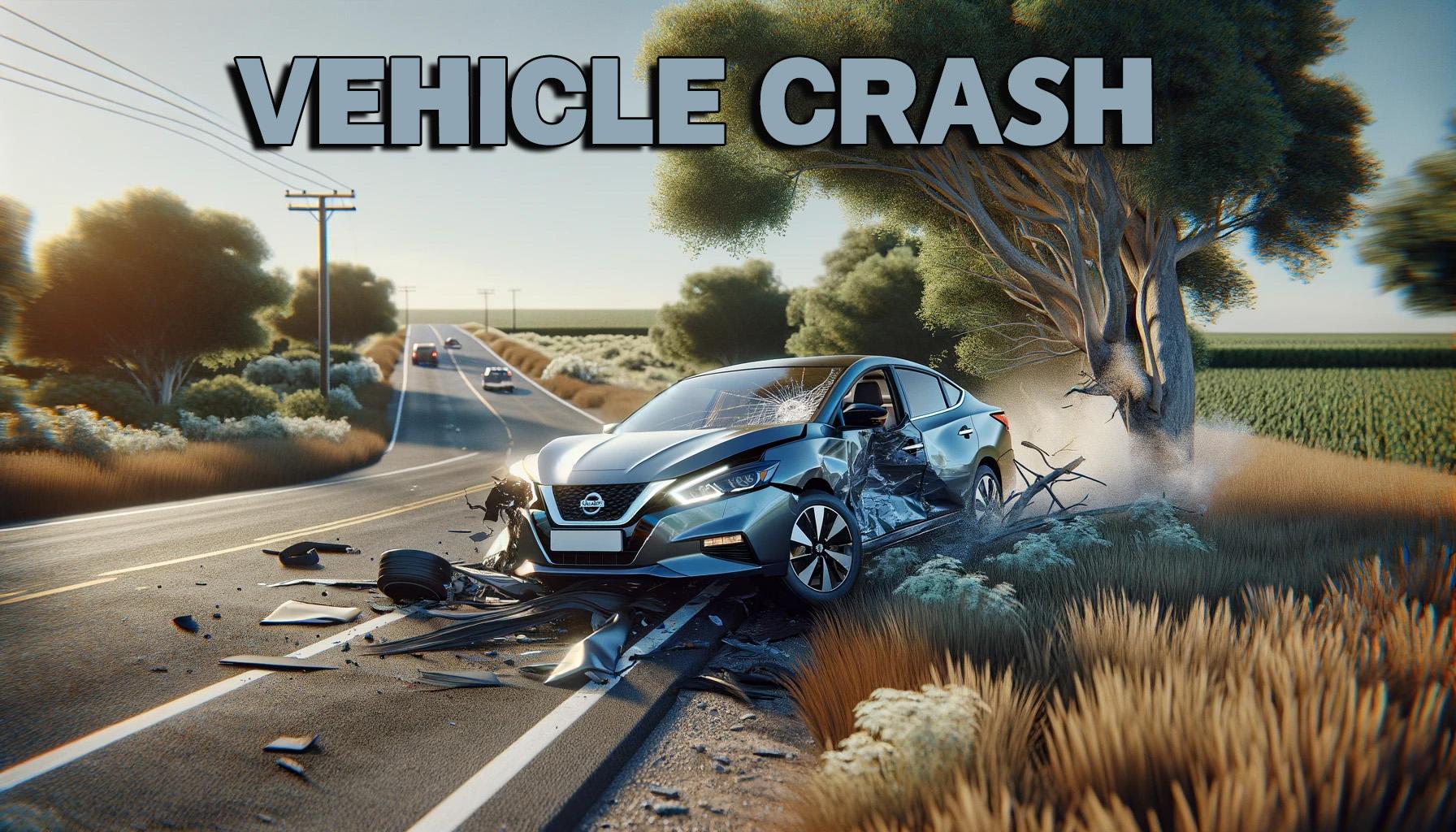 Nissan Sentra accident or crash news graphic