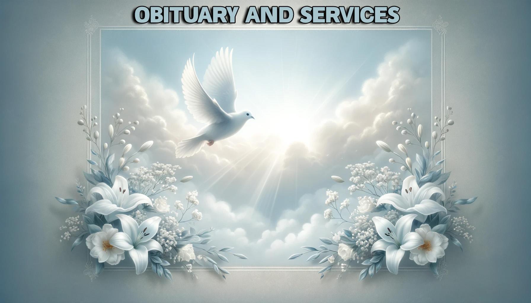 Obituary & Services news graphic (Use for women)