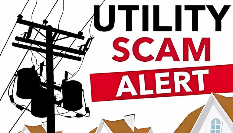 Utility Scam Alert News Graphic