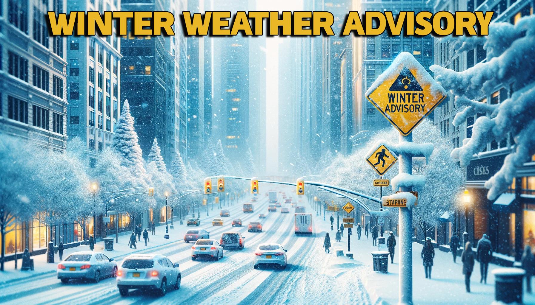 Winter Weather Advisory News Graphic