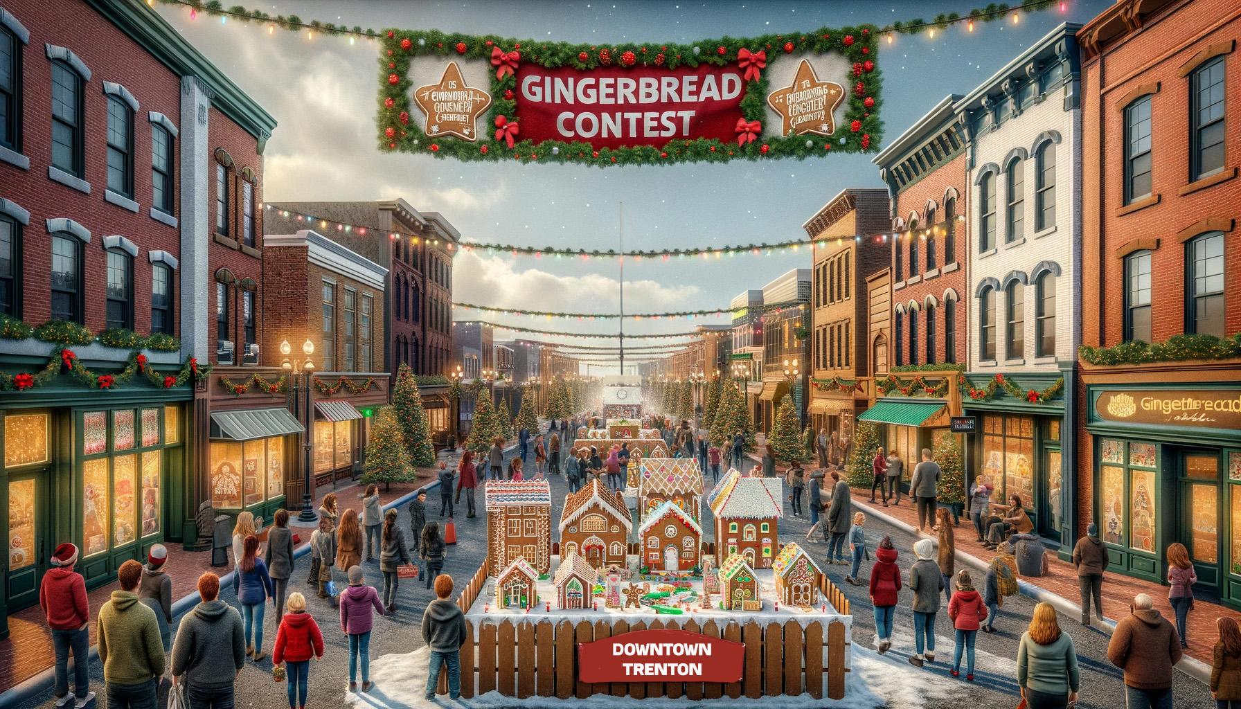 Gingerbread competition or contest news graphic
