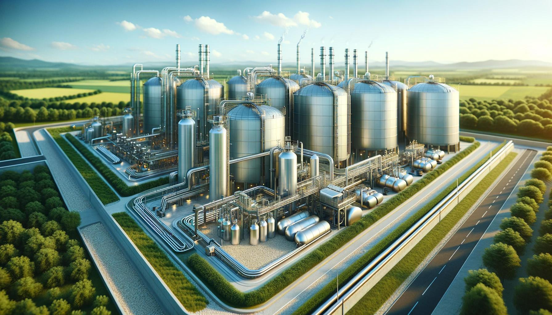 Biofuel production facilityy news graphic
