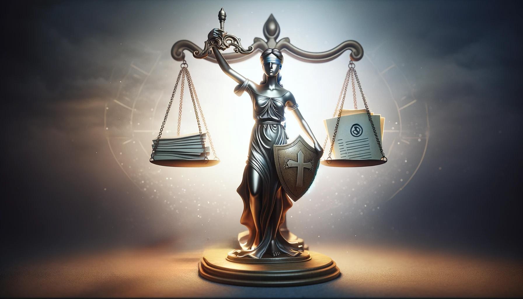 Scales of Justice news graphic