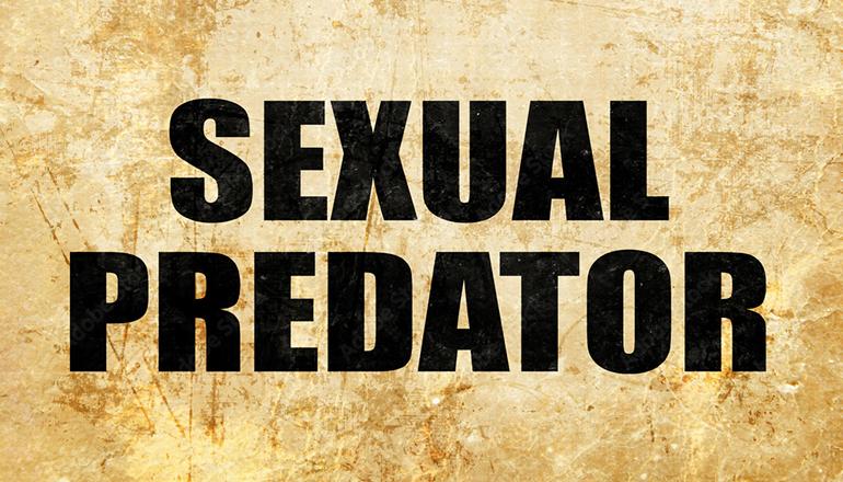 Sexual predator news graphic