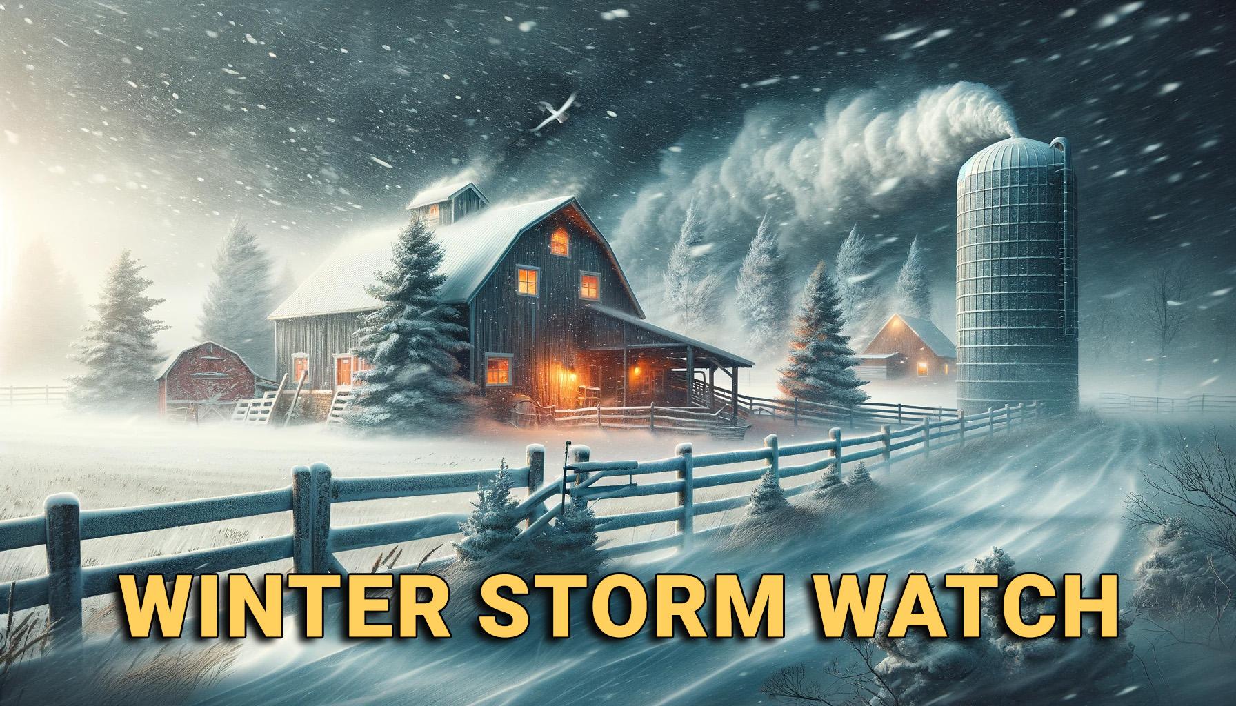 Winter Storm Watch News Graphic