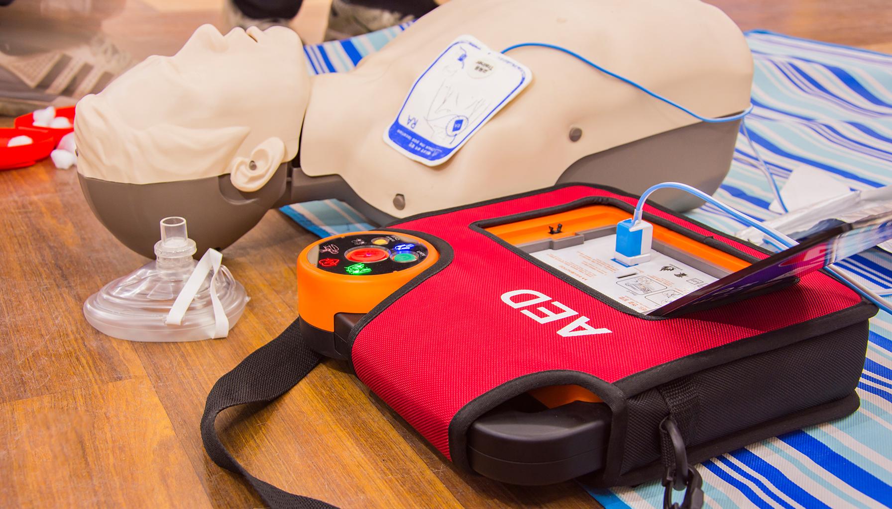CPR with AED training News Graphic