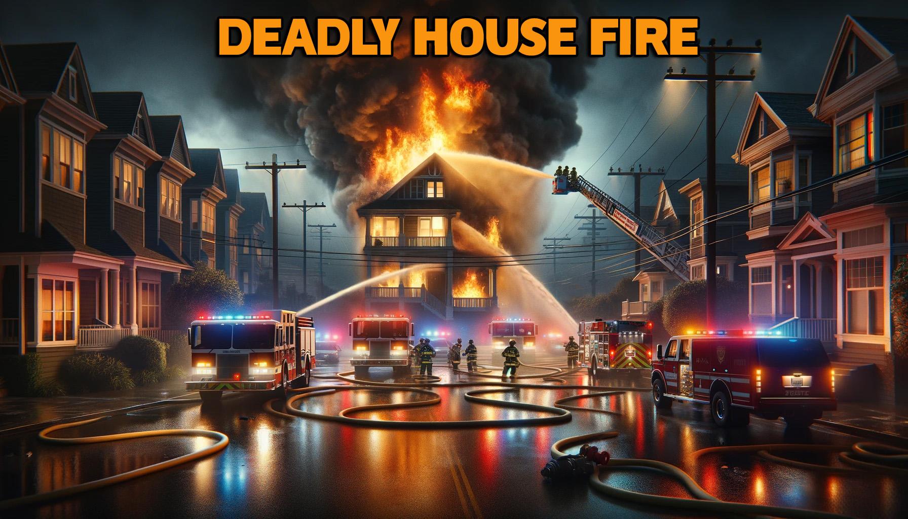 Deadly House FIre News Graphic