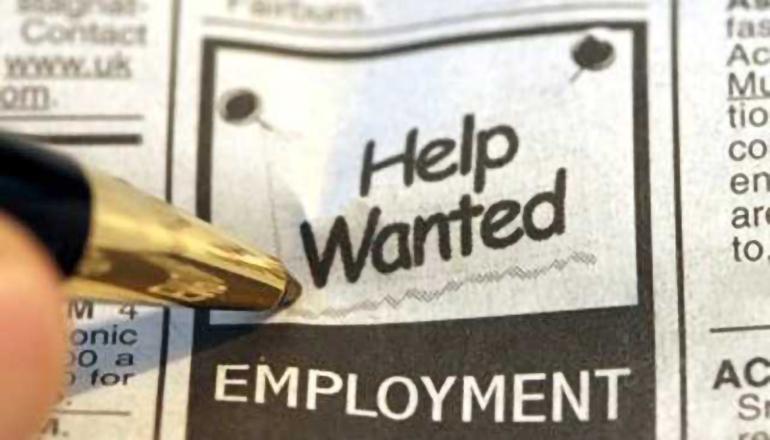 Help Wanted or Employment News Graphic