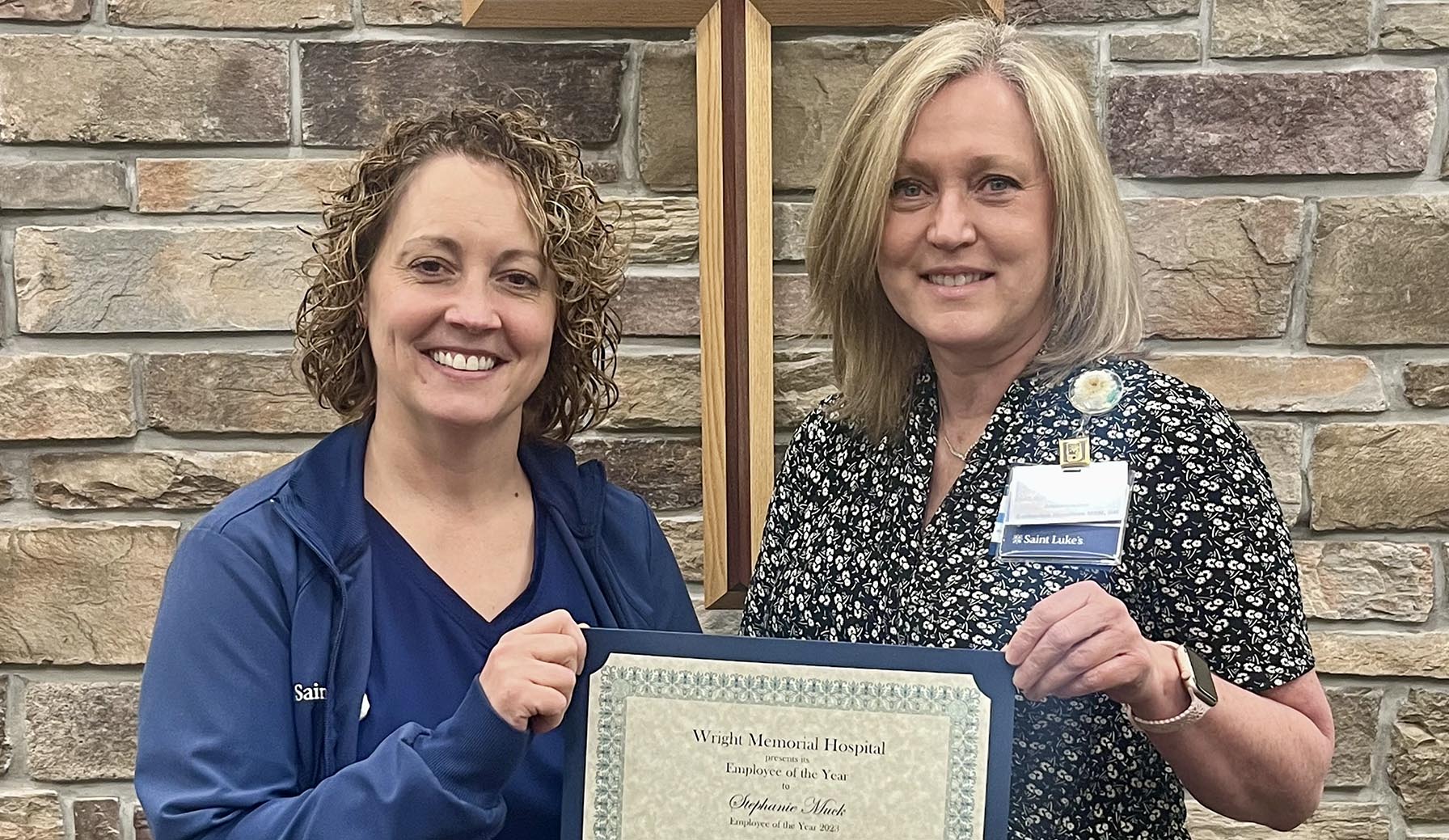 Stephanie Muck Named Wright Memorial Hospital 2023 Employee of The Year (header)