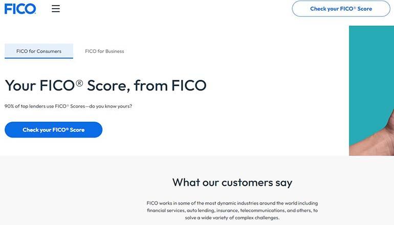 FICO Company website
