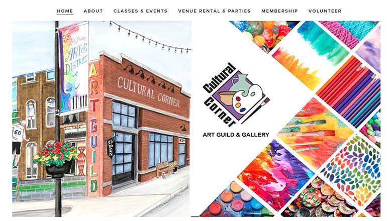 2024 Cultural Corner Art Guild and Gallery website