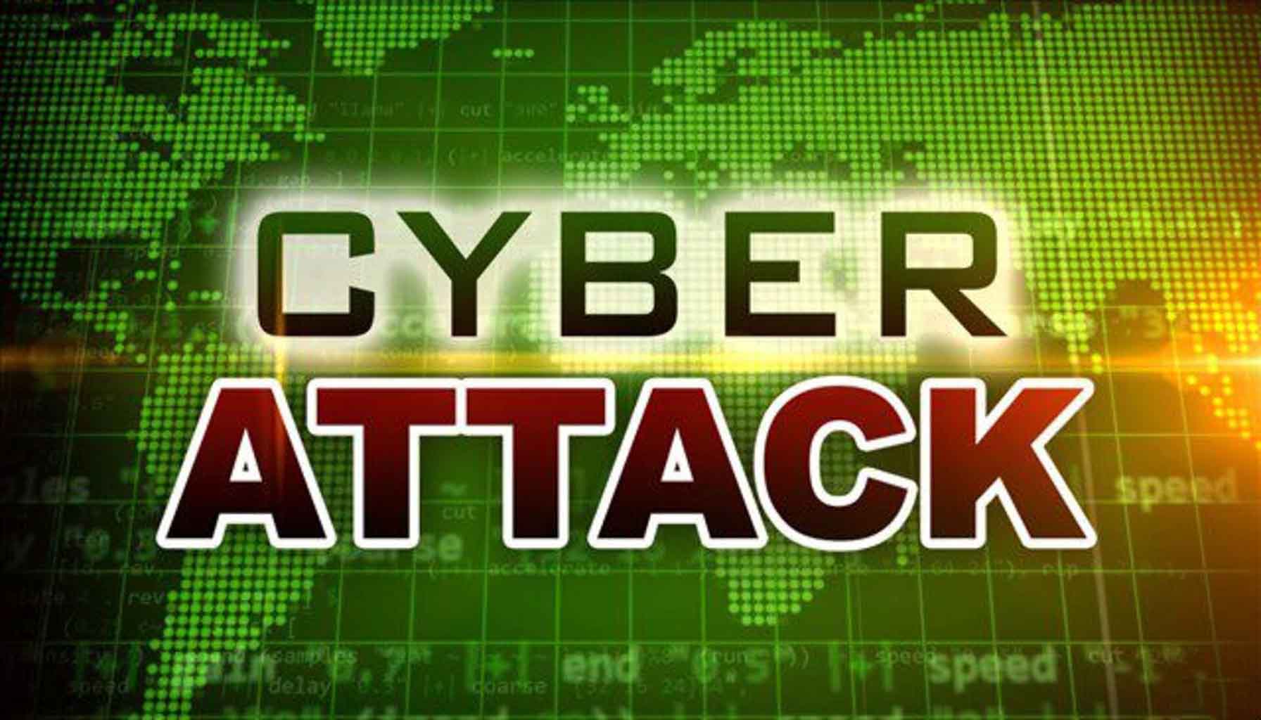 Cyberattack news graphic