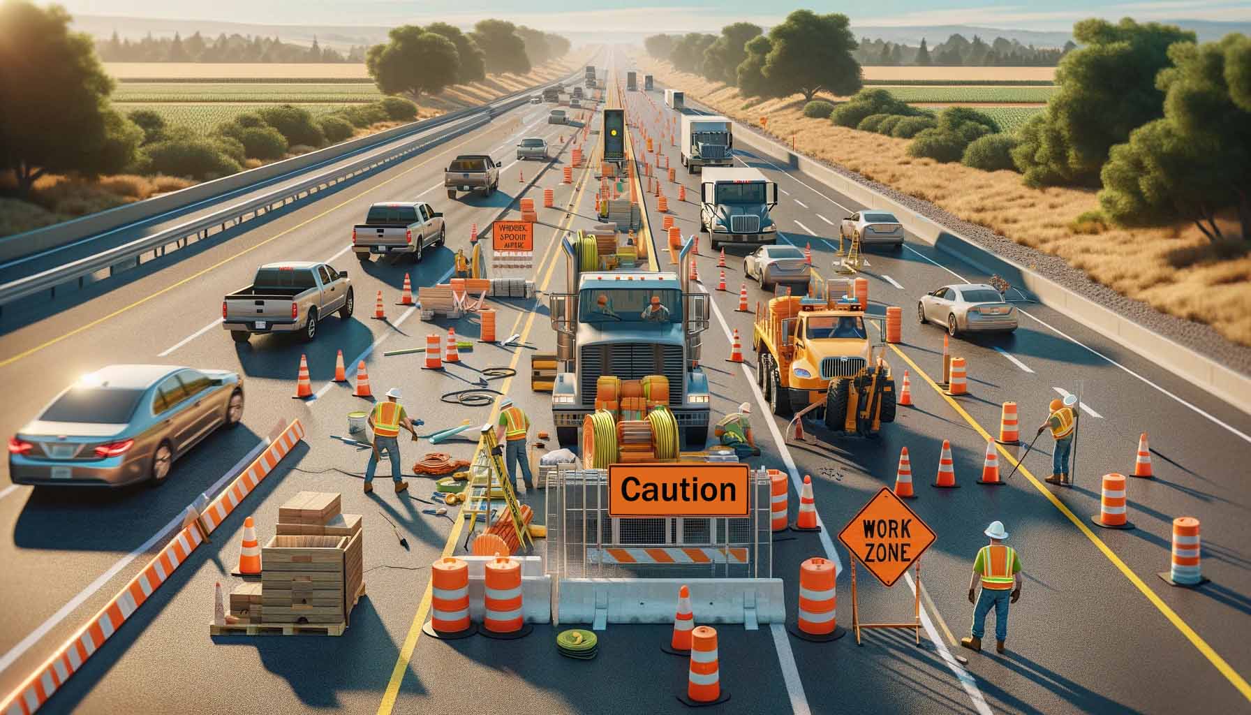 Missouri Department of Transportation or MoDOT safety or work zone graphic