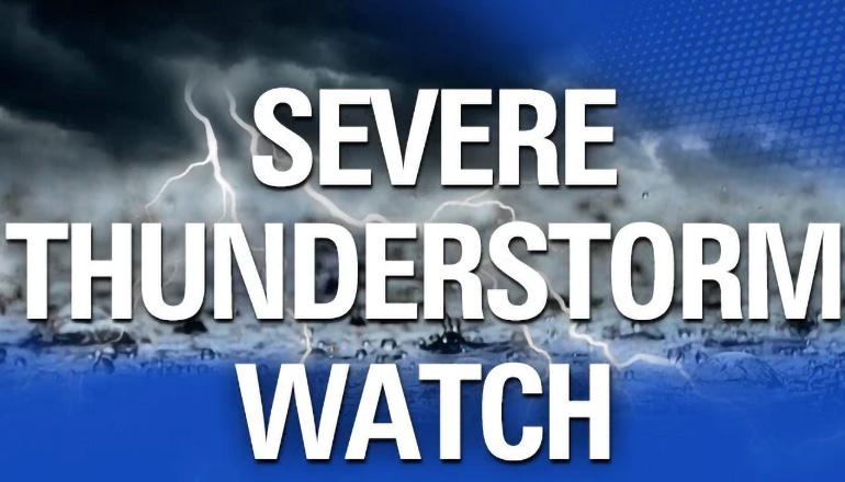 Severe Thunderstorm Watch News Graphic