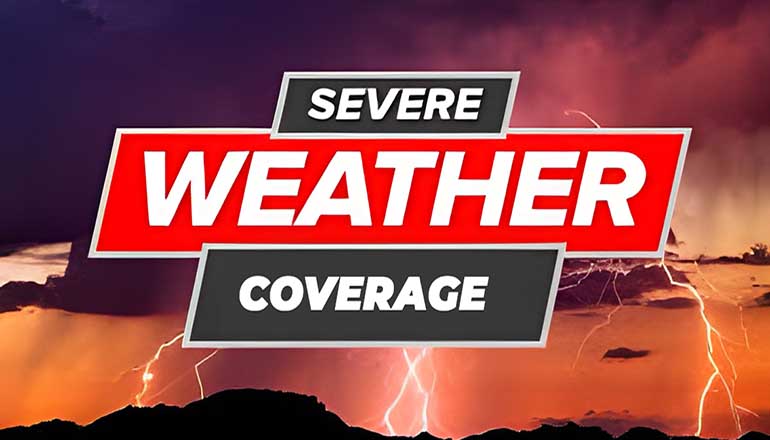 Severe Weather Coverage News Graphic