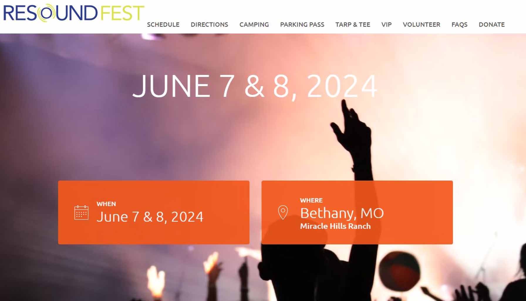 2024 Resound Fest website