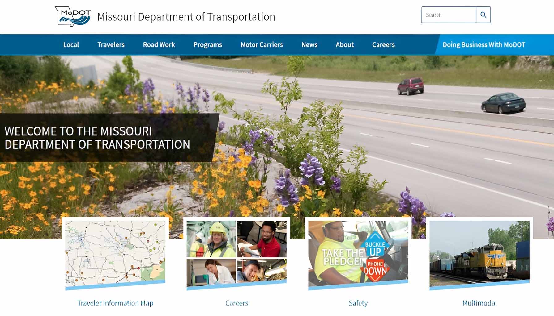 MoDOT or Missouri Department of Transportation website