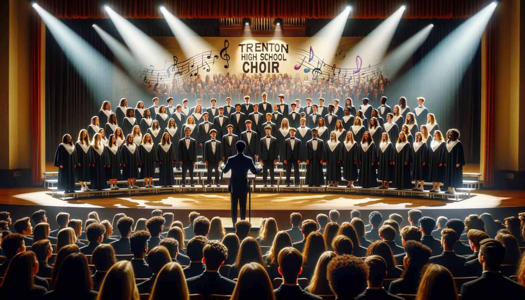 Trenton High School Choir news graphic
