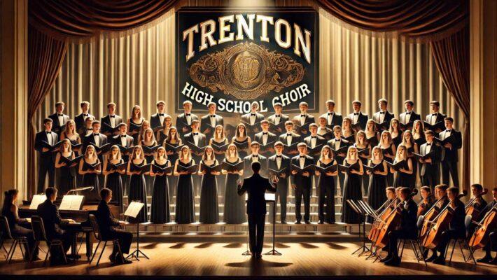 Trenton High School or THS Choir News Graphic