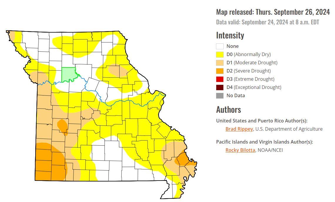 Recent rains ease dry spell, but drought persists across Missouri