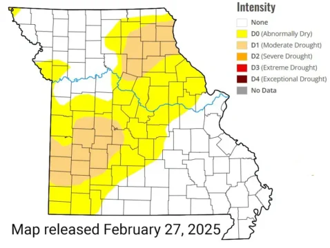 Drought conditions continue to impact Missouri agriculture