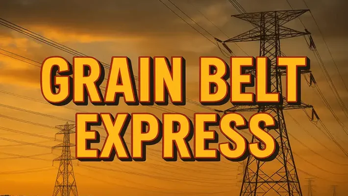 Grain Belt Express graphic by AI