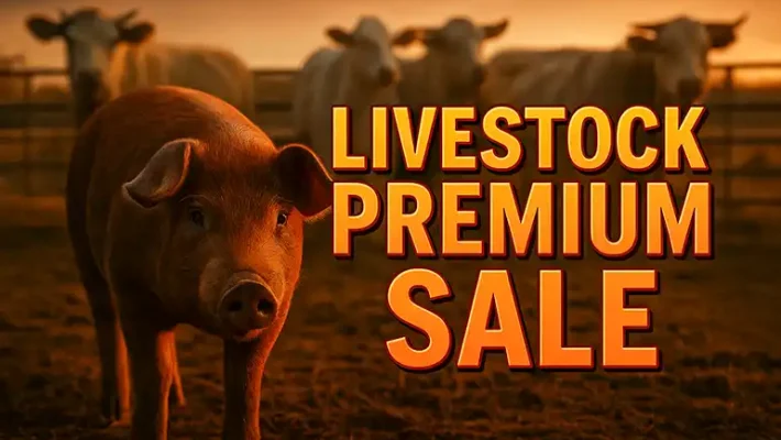 Livestock Premium Sale graphic by AI
