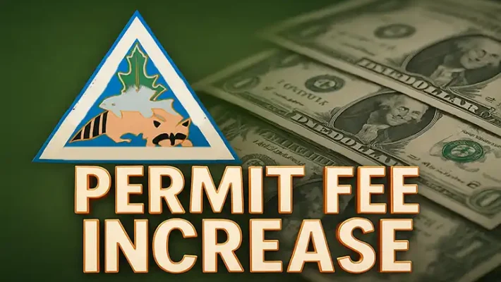 Missouri Department of Conservation Permit Fee Increase graphic by AI