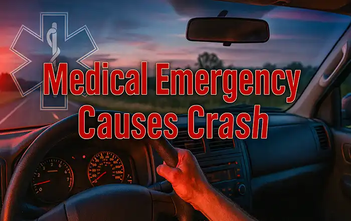 Medical issue causes crash near Atlanta injuring driver