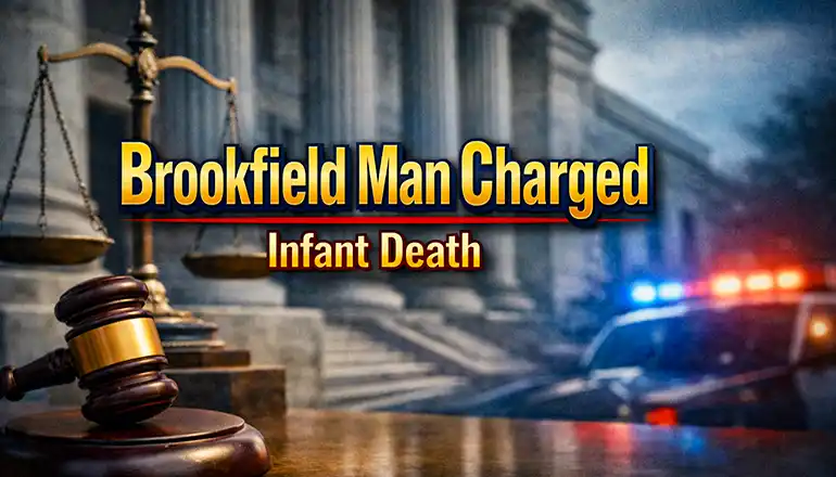 Brookfield man charged in infant death, bond set at $100,000