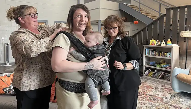 “Teaching us how to grow with our babies”: How prisons allow mothers to stay with infants