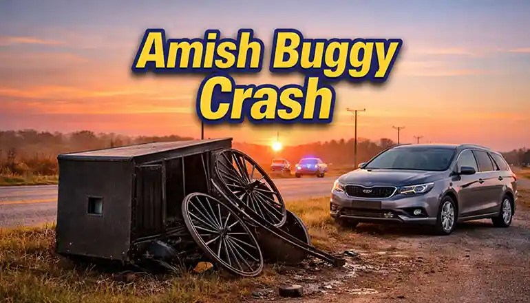 Amish buggy driver ejected in Schuyler County crash