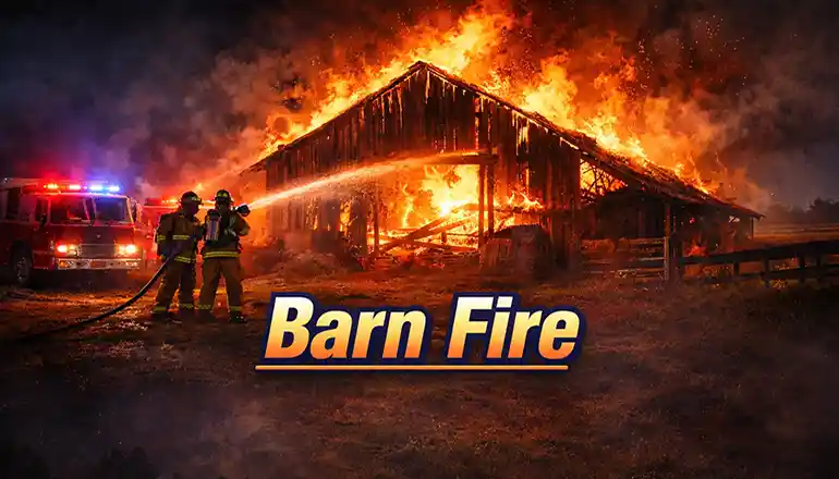 Mercer County crews respond to barn and grass fires