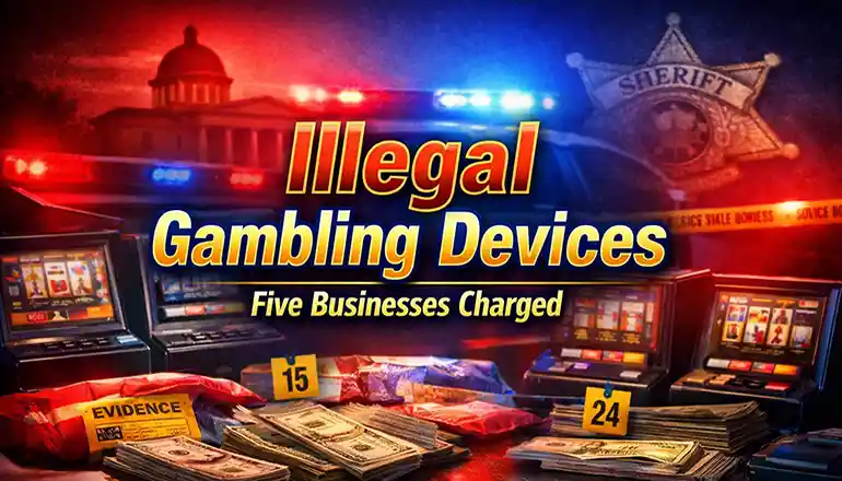 Five Dunklin County, Missouri locations charged in gambling probe