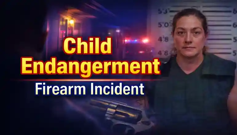New Hampton woman accused in firearm and child risk incident