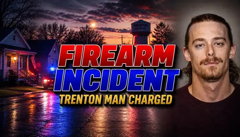 Trenton man charged after alleged firearm discharge incident