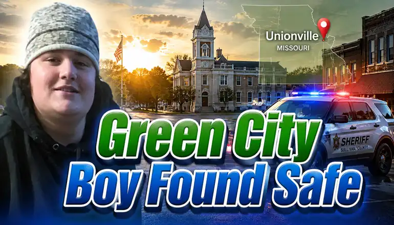 Missing juvenile from Green City located safe in Unionville area