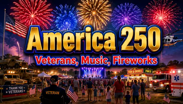Free America 250 celebration features music, prizes and fireworks